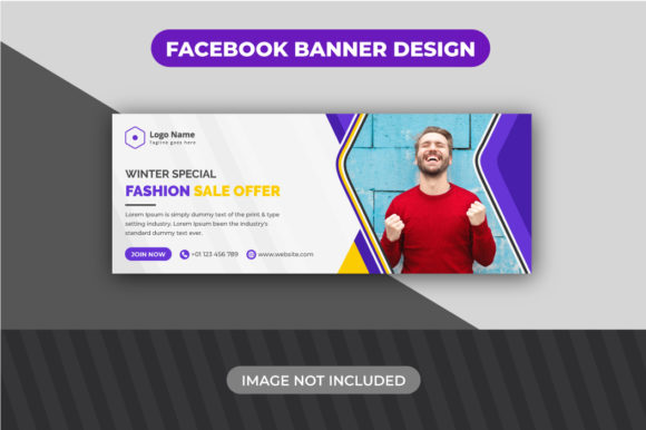 Abstract Modern Winter Facebook Cover