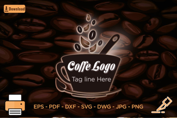 Coffe Mug Logo with Spoon
