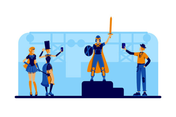 Cosplayer Festival 2D Web Banner and Poster: A Creative Resource for Enthusiasts