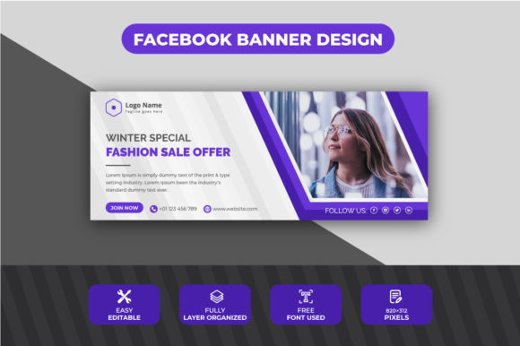 Creative Awesome Winter Sale Facebook