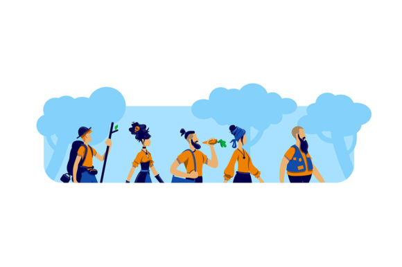 Diverse Way of Living 2D Web Banner