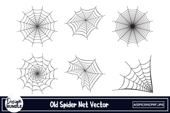 Halloween Spider Web Vector Collection