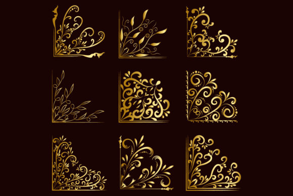Luxury Corner Golden Floral Concept: A Timeless Design for Modern Elegance