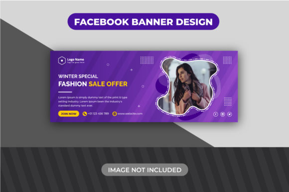 Violet Winter Sale Offer Facebook Banner